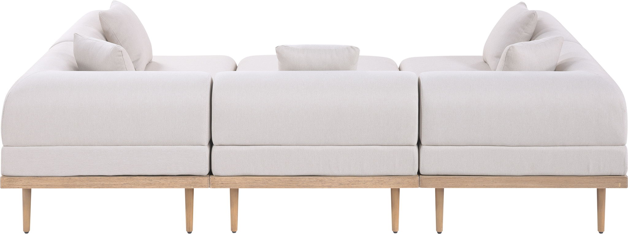 Laguna - 6 Piece 142" Outdoor Patio Modular Sectional - Urban Living Furniture (Los Angeles, CA)