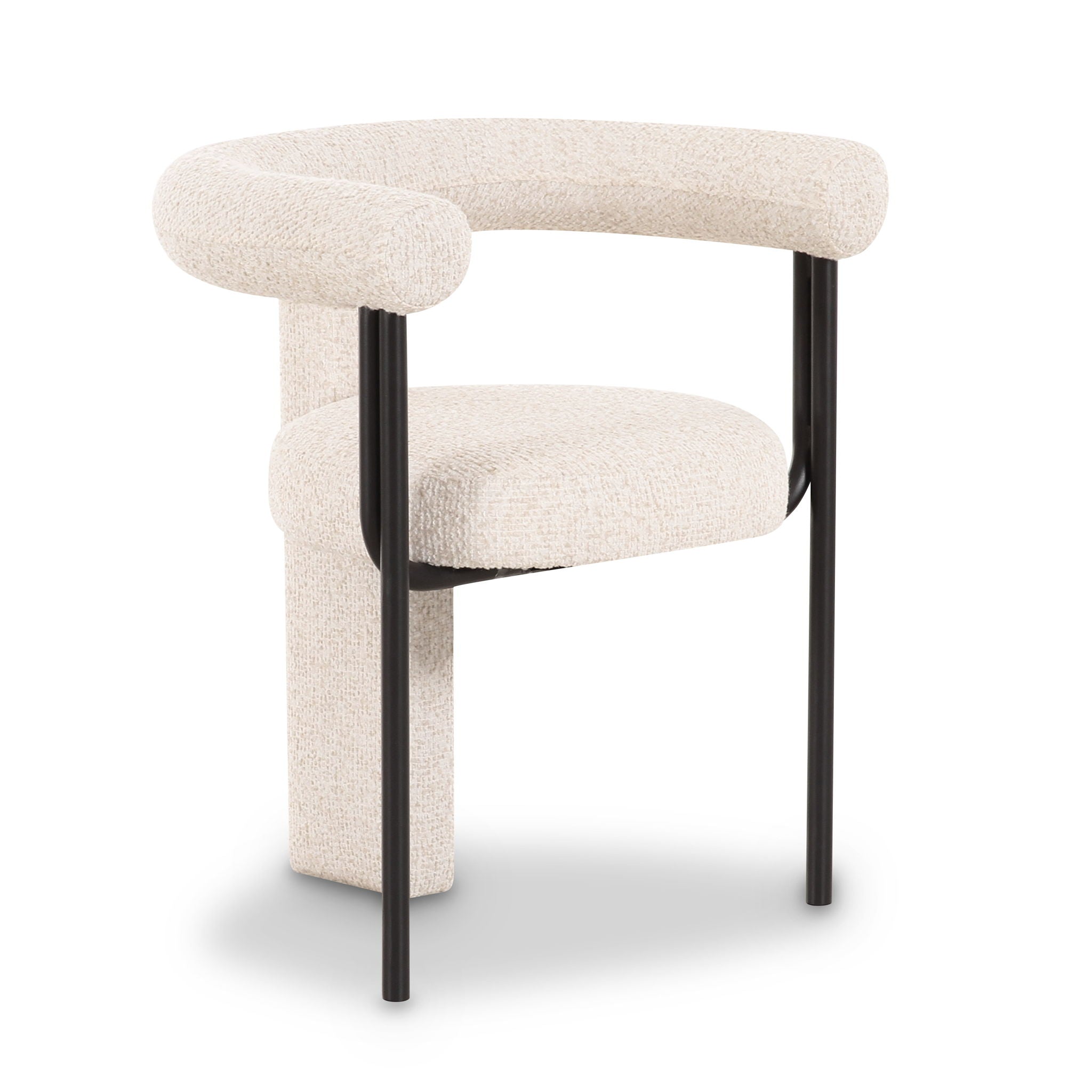 Synn - Performance Boucle Dining Chair - Cream - Urban Living Furniture (Los Angeles, CA)