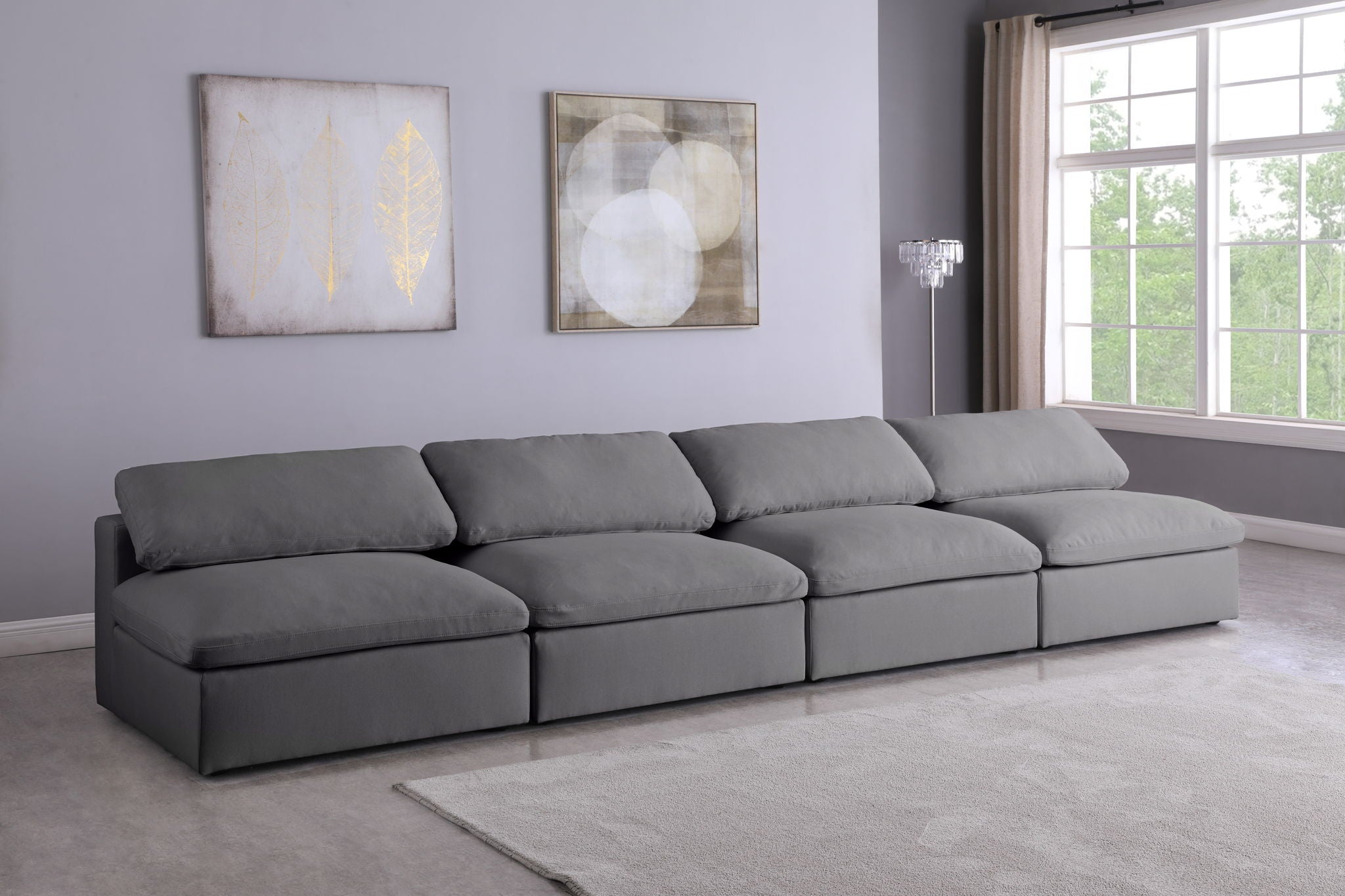 Serene - Modular Armless 4 Seat Sofa - Urban Living Furniture (Los Angeles, CA)