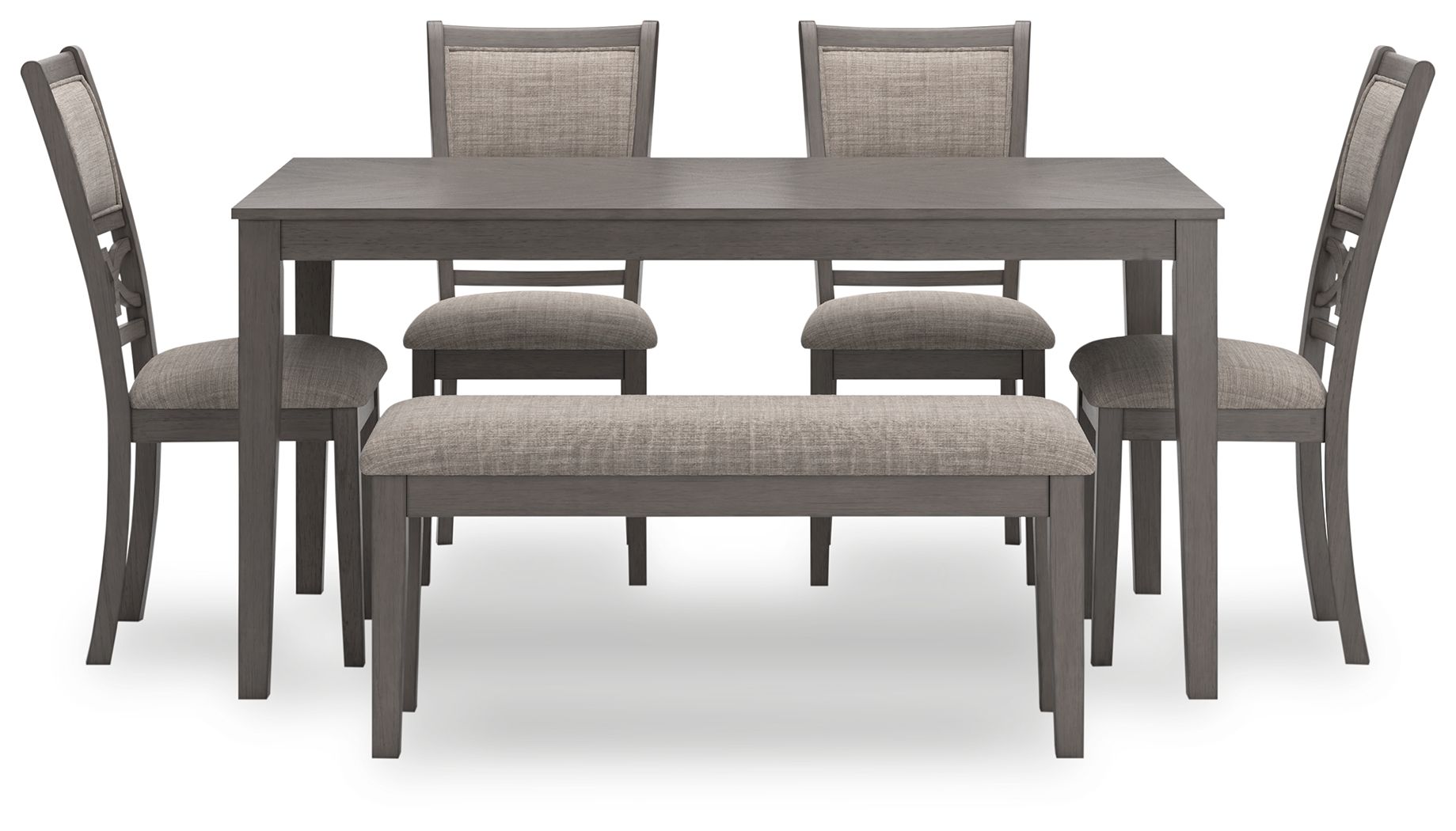 Wrenning - Gray - Dining Room Table Set (Set of 6) - Urban Living Furniture (Los Angeles, CA)