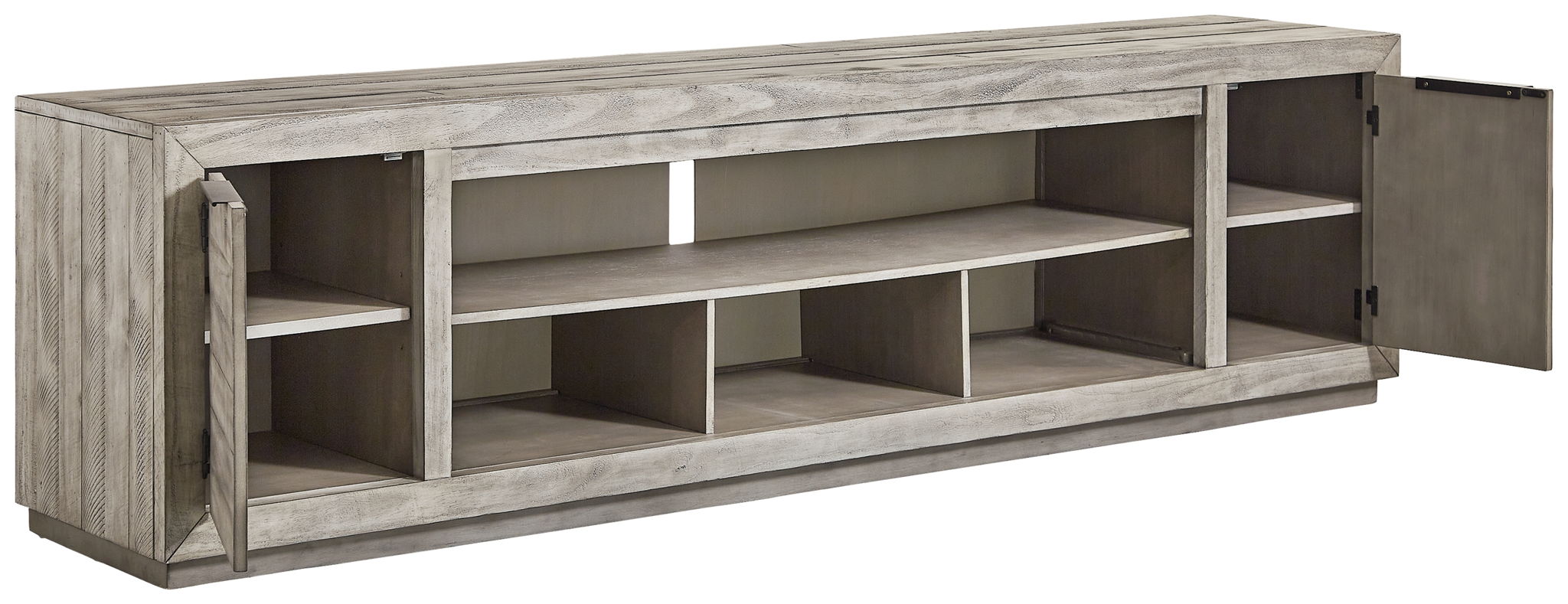 Naydell - Gray - XL TV Stand w/Fireplace Option - Urban Living Furniture (Los Angeles, CA)