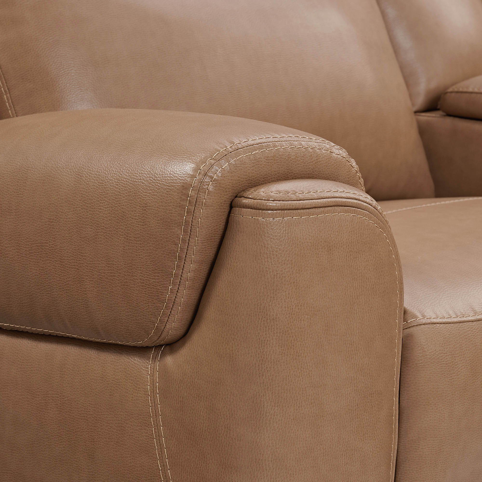 Momentum - Power LAF Zero G Recliner With Heat And Massage - Cashew
