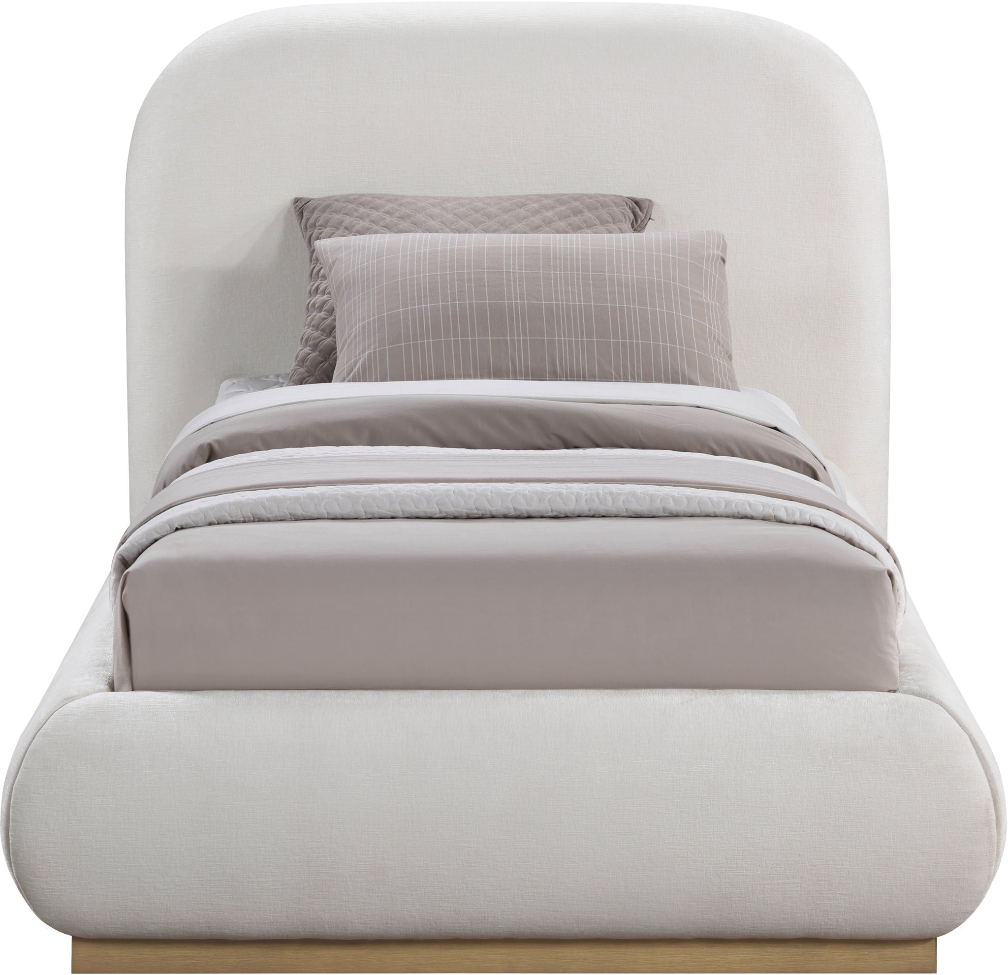 Vaughn - Chenille Bed With Natural Base - Urban Living Furniture (Los Angeles, CA)