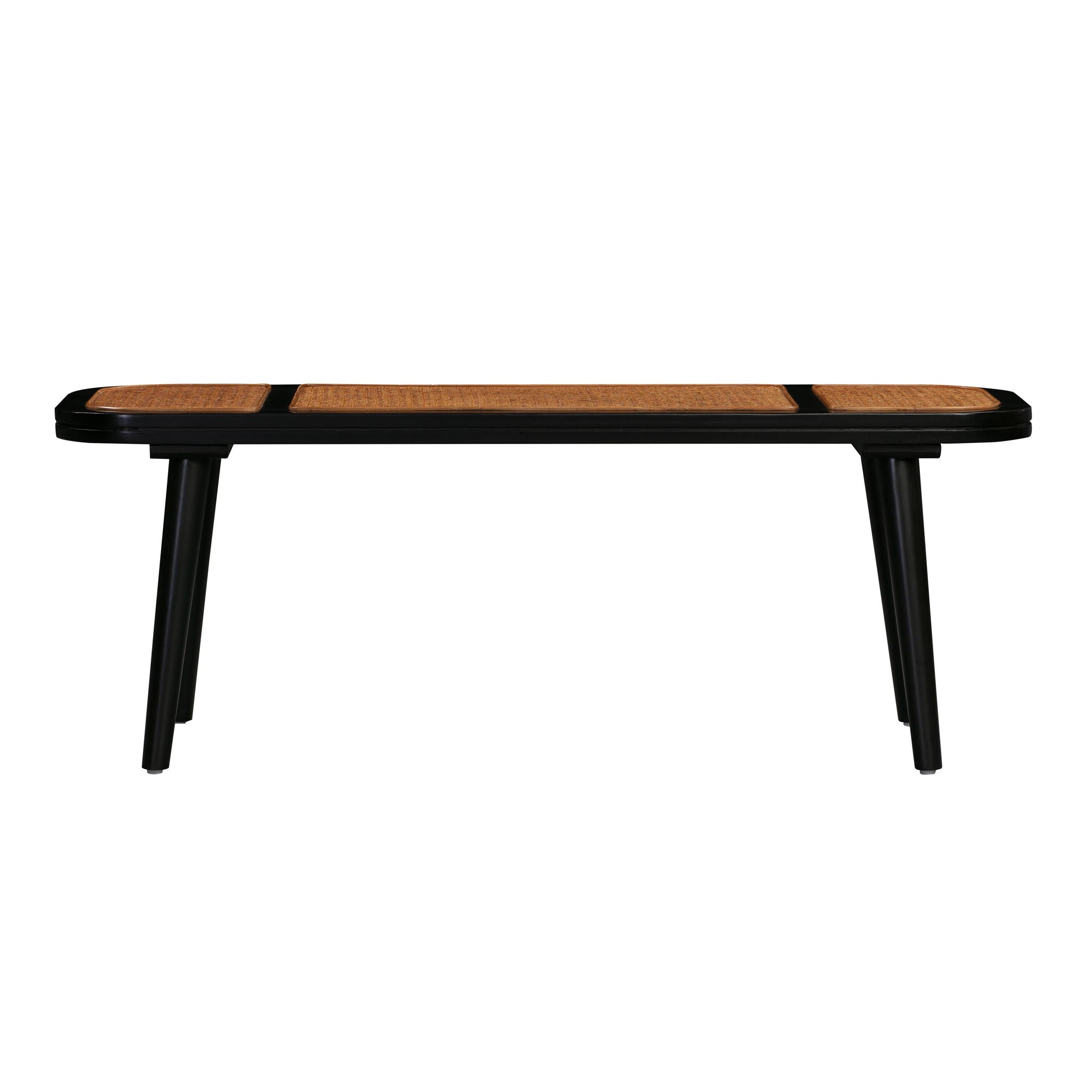 Emilia - Cane Bench - Black - Urban Living Furniture (Los Angeles, CA)