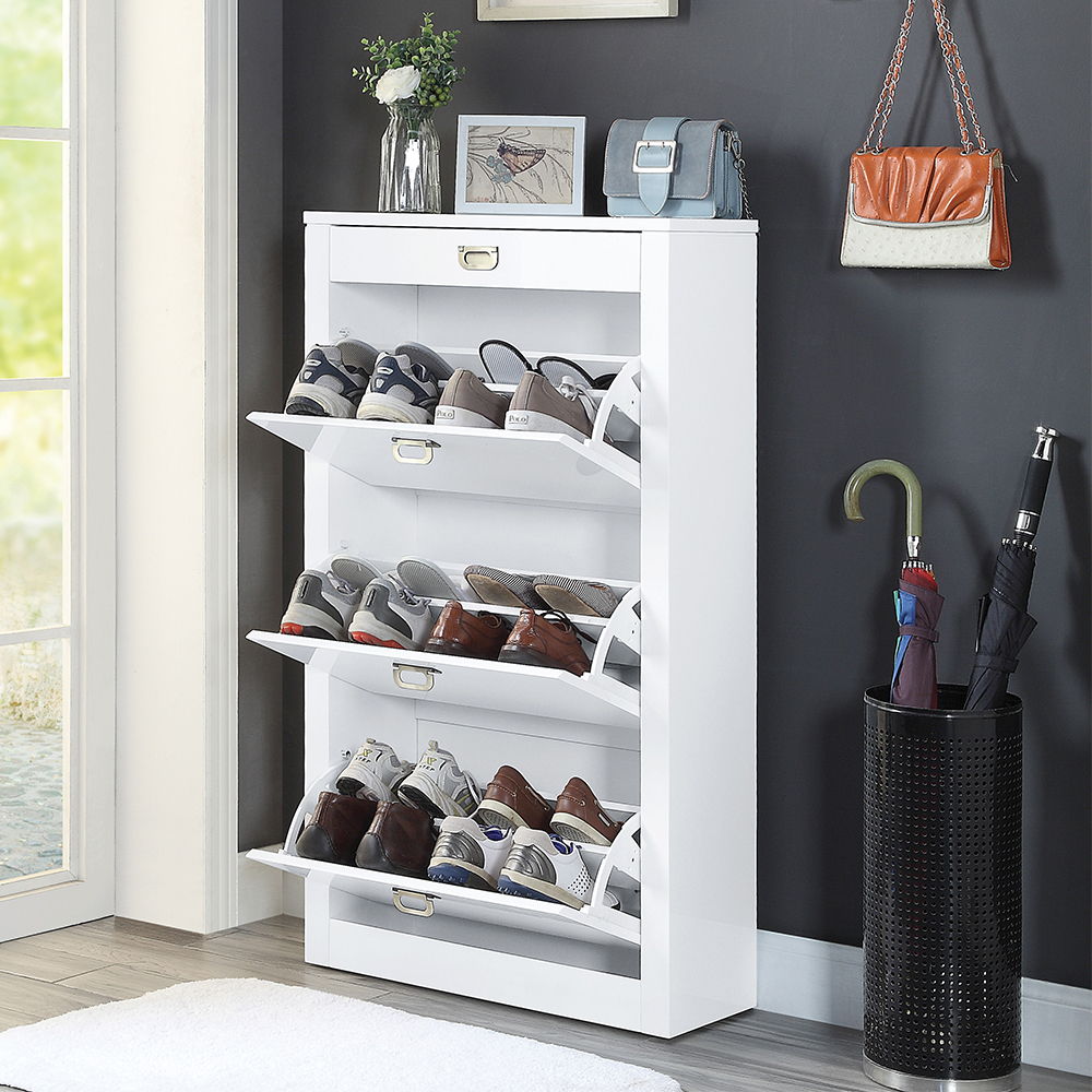 Pagan - Shoe Cabinet - White High Gloss - Urban Living Furniture (Los Angeles, CA)