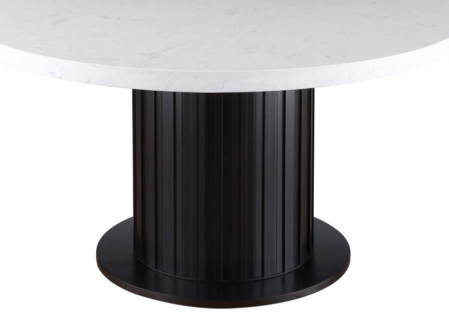 Sherry - Round Marble Top Dining Table Set - Urban Living Furniture (Los Angeles, CA)