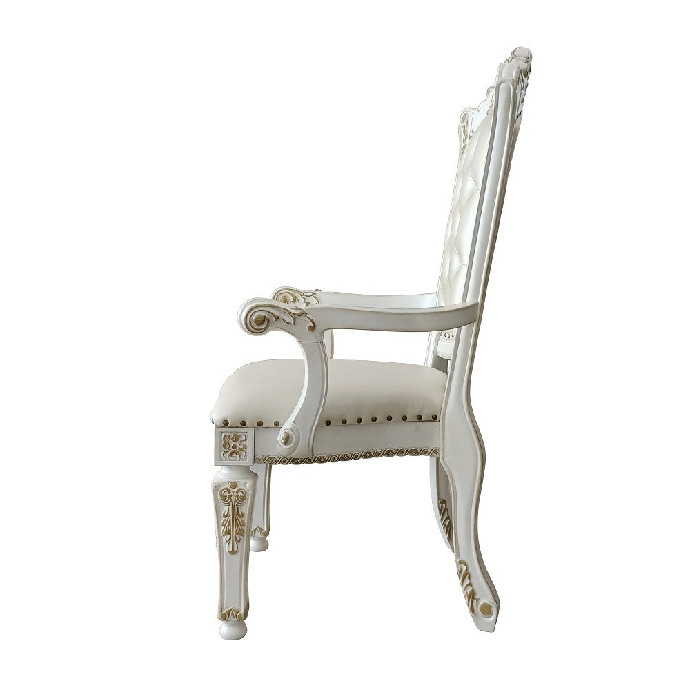 Vendome - Arm Chair (Set of 2) - Synthetic Leather & Antique Pearl - Urban Living Furniture (Los Angeles, CA)
