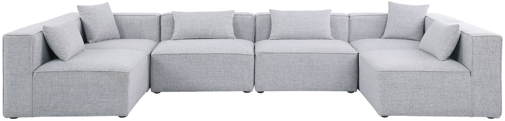 Cube - Linen 6 Piece Modular Armless Sectional - Urban Living Furniture (Los Angeles, CA)