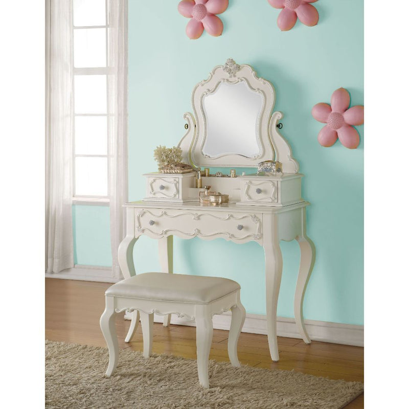 Edalene - Vanity Desk - Pearl White - Urban Living Furniture (Los Angeles, CA)