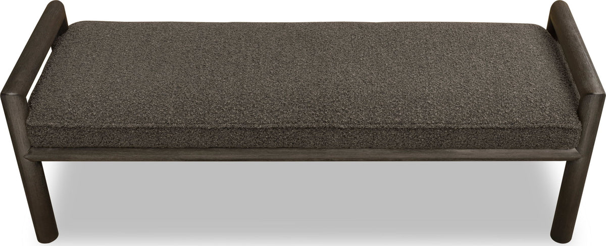 Dorsey - Boucle Upholstered Wooden Bench