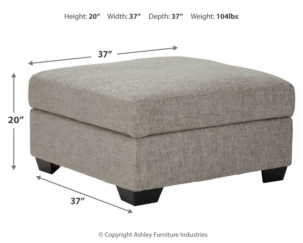 Megginson - Storm - Ottoman With Storage - Urban Living Furniture (Los Angeles, CA)