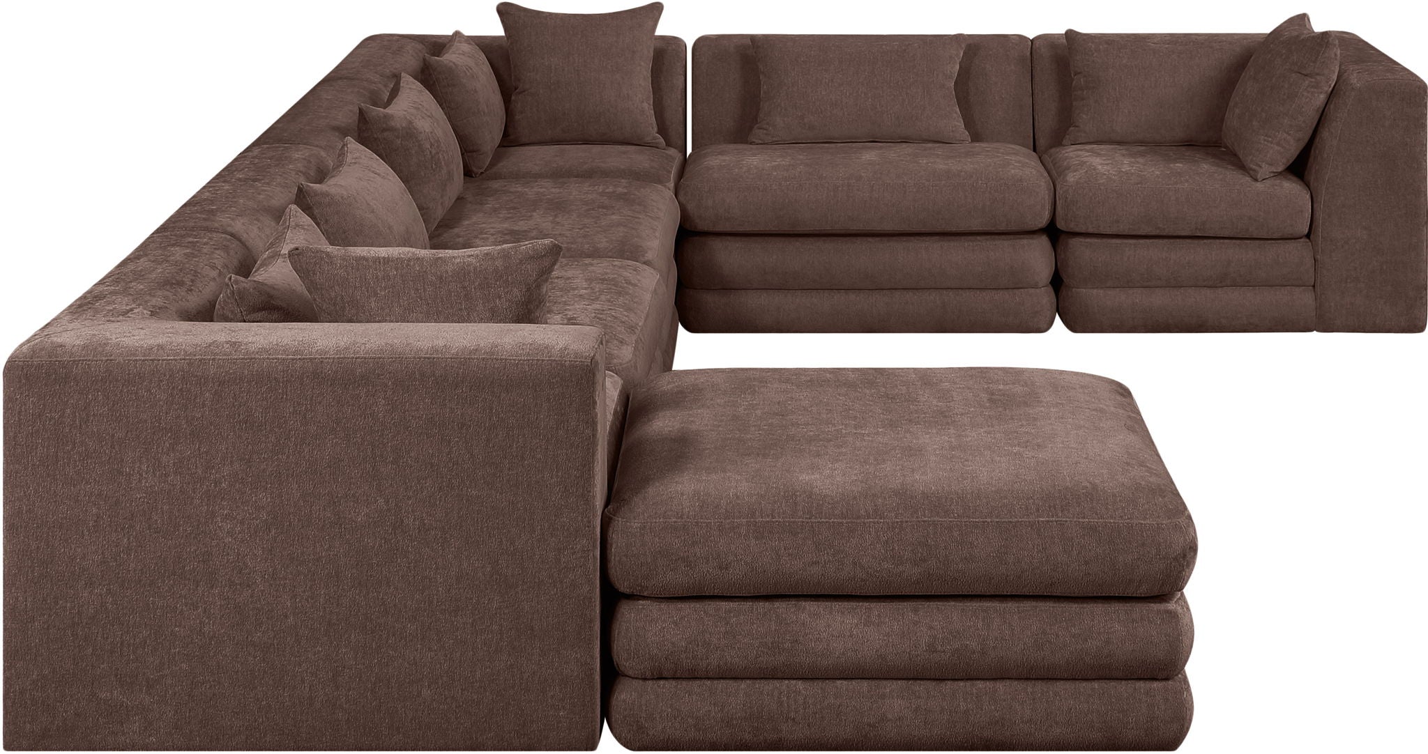 Stellar - 7 Piece Chenille Fabric Upholstered Modular Sectional - Urban Living Furniture (Los Angeles, CA)