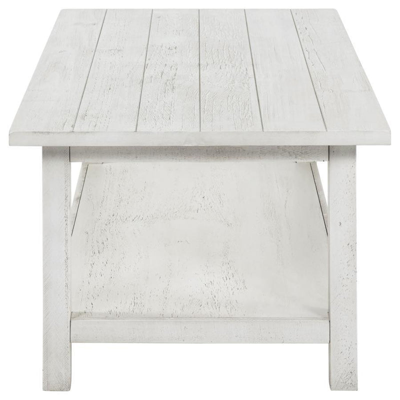 Payne - Wood Coffee Table with Shelf