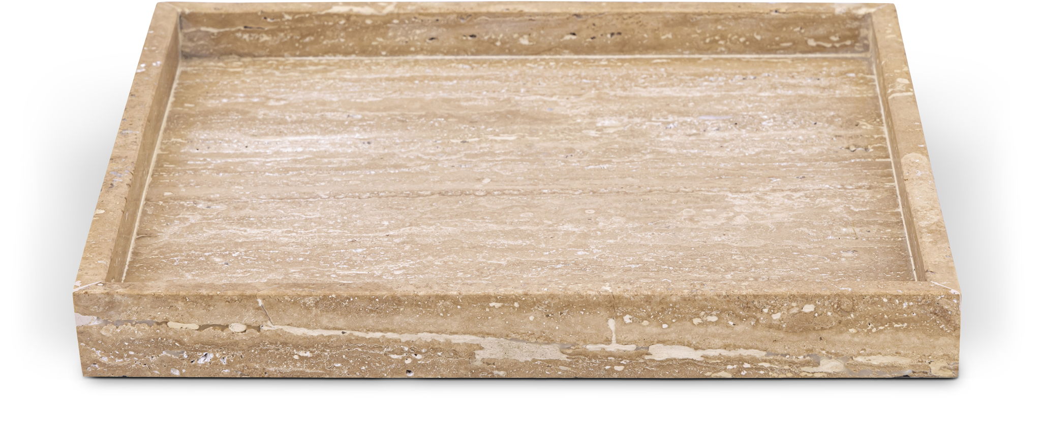 Barletta - Travertine Square Tray - Natural - Urban Living Furniture (Los Angeles, CA)