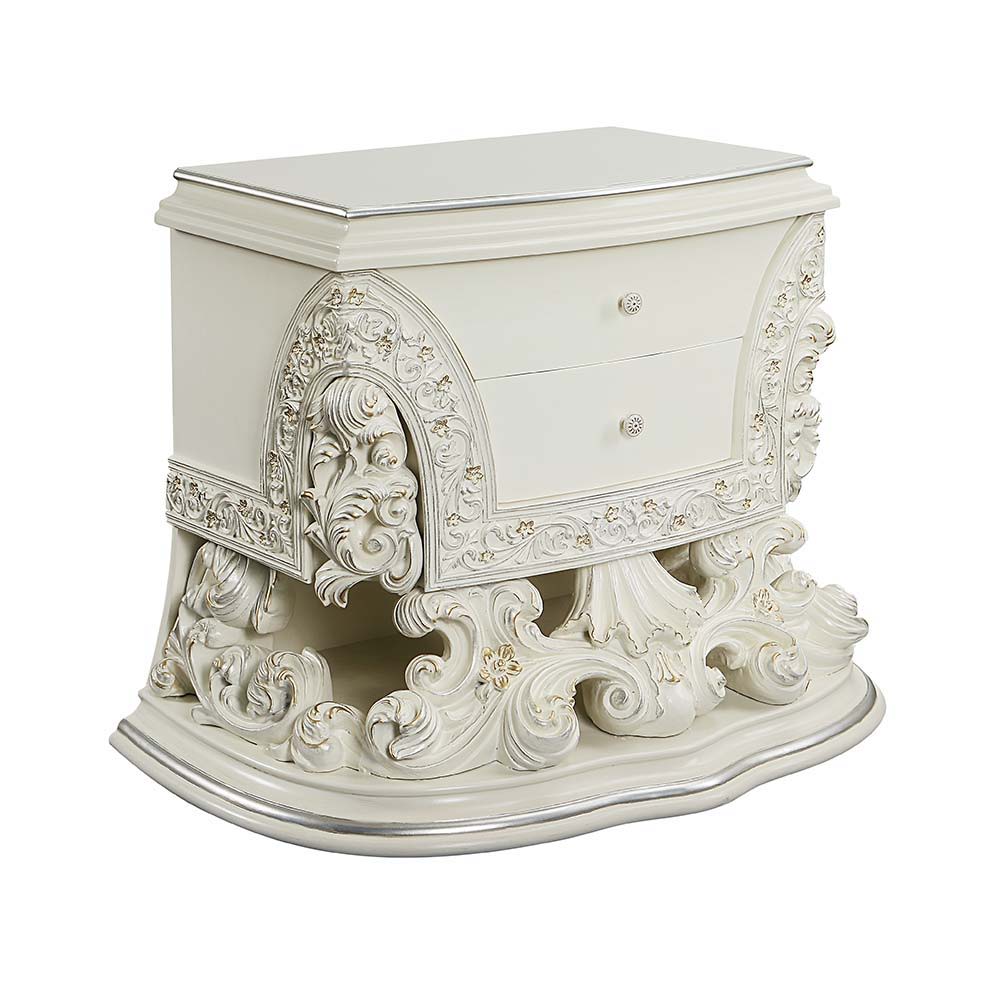 Adara - Nightstand - Antique White Finish - Urban Living Furniture (Los Angeles, CA)