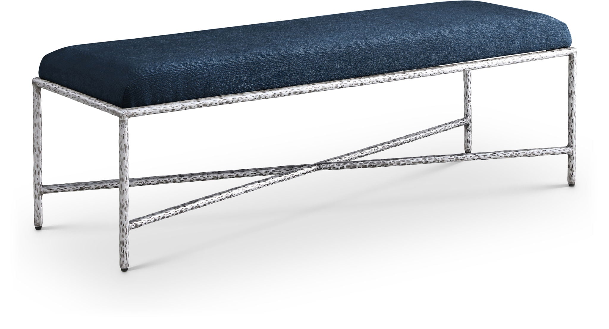 Valley - Bench With Silver Frame - Urban Living Furniture (Los Angeles, CA)
