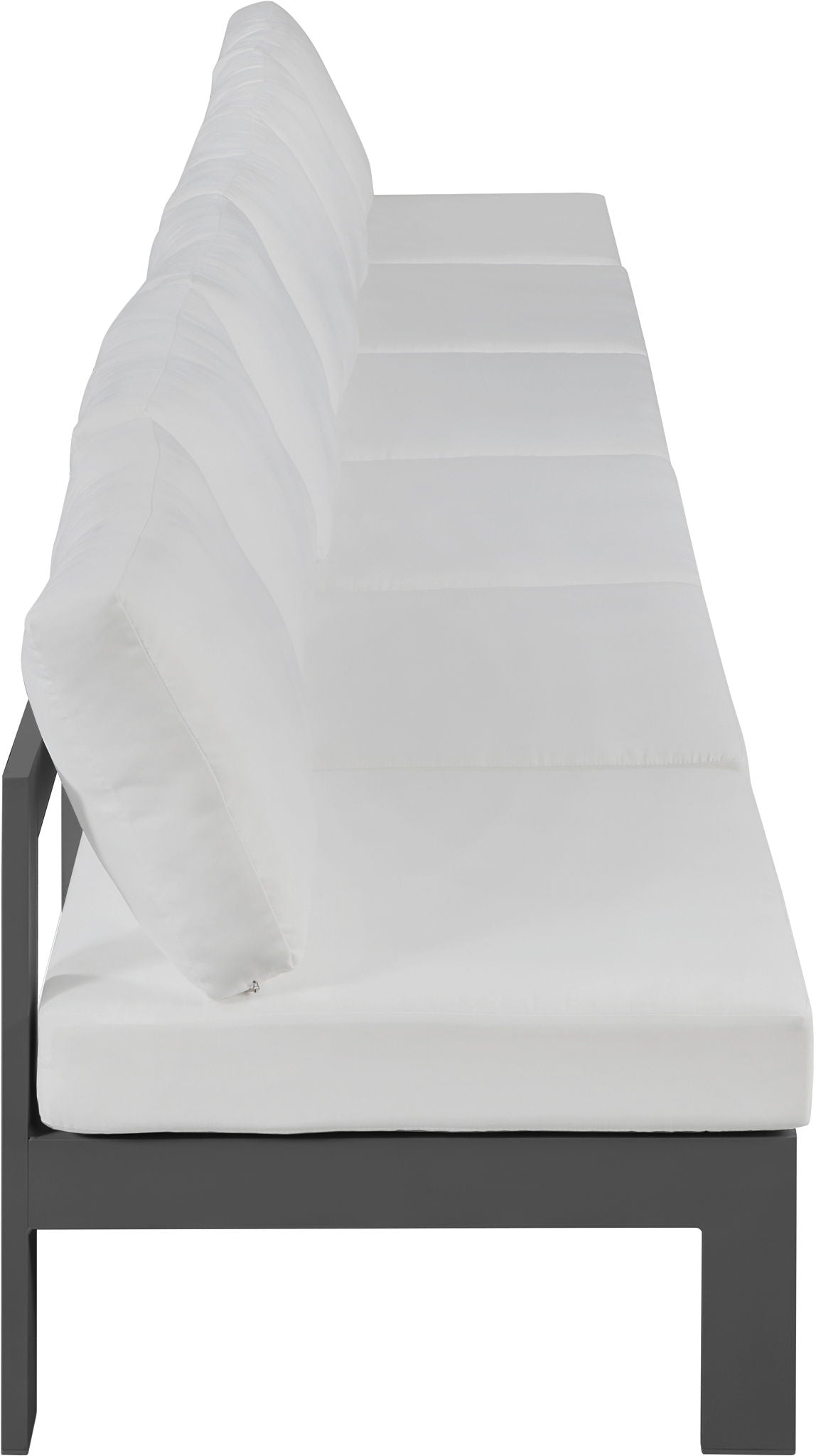 Nizuc - Outdoor Patio 6 Seat Armless Modular Sofa With Gray Frame - Urban Living Furniture (Los Angeles, CA)