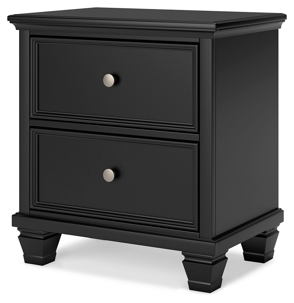 Lanolee - Black - Two Drawer Nightstand - Urban Living Furniture (Los Angeles, CA)