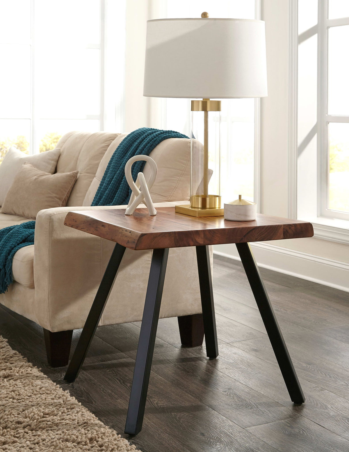 Reese - End Table Top - Natural Acacia