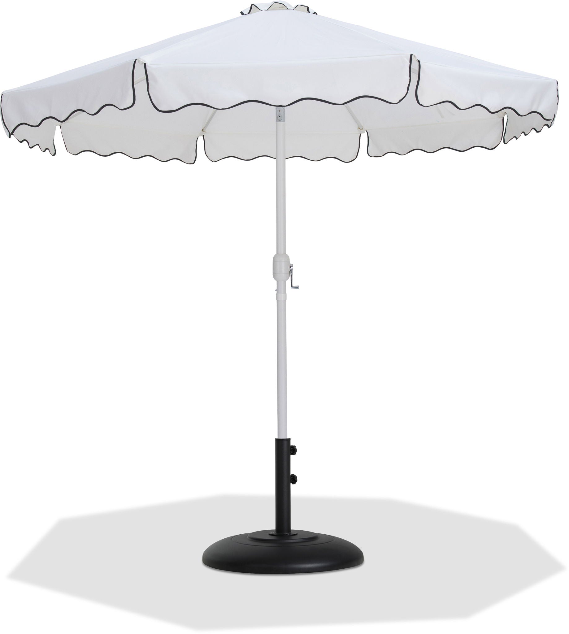 Amalfi - Patio Umbrella - Black Base / White Pole - Urban Living Furniture (Los Angeles, CA)