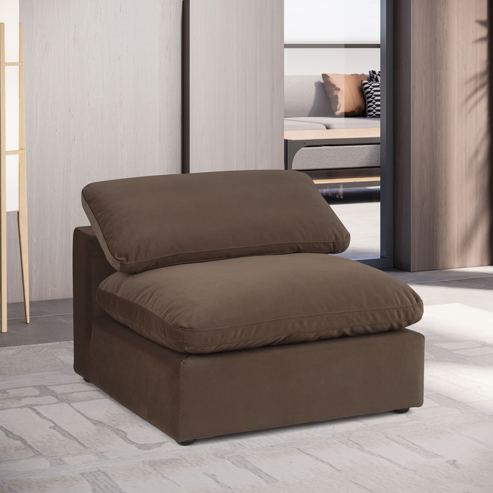 Comfy - Velvet Armless Chair - Urban Living Furniture (Los Angeles, CA)