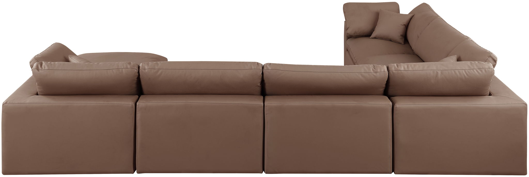 Comfy - 7 Piece Faux Leather Modular Sectional With Chaise - Urban Living Furniture (Los Angeles, CA)