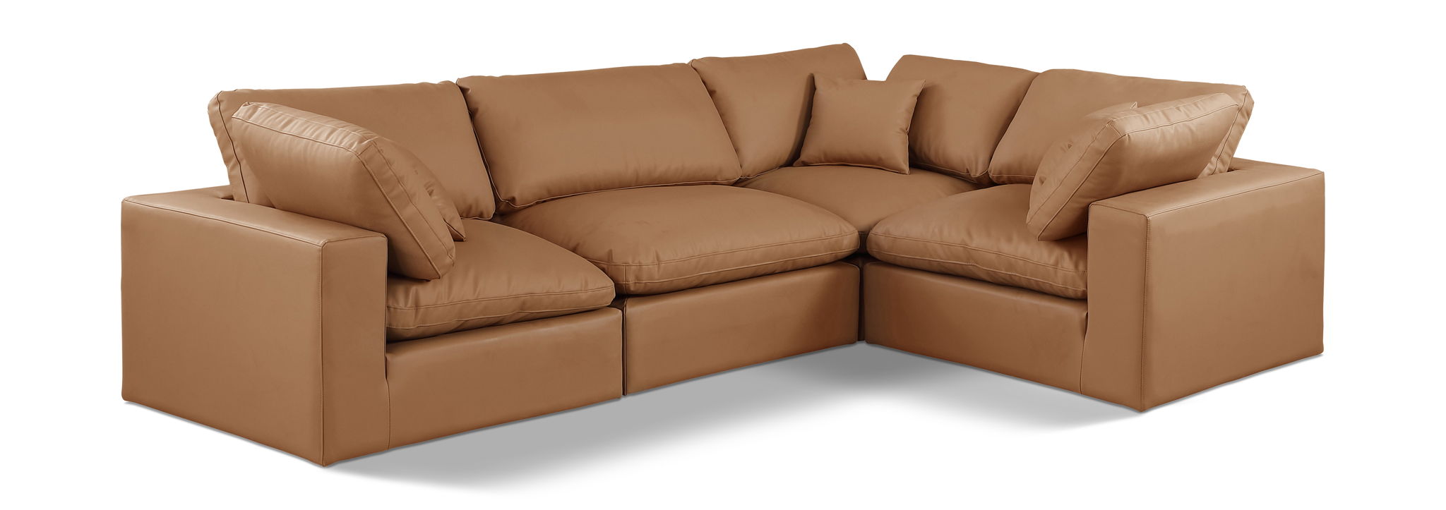 Comfy - 4 Piece Faux Leather Modular Sectional - Urban Living Furniture (Los Angeles, CA)