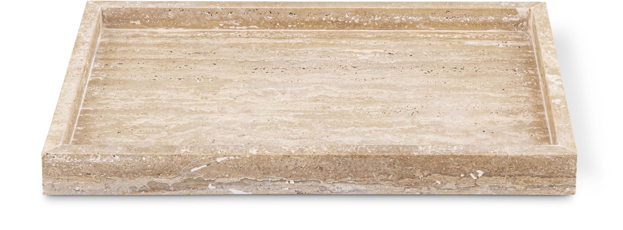 Barletta - Travertine Rectangular Tray - Natural - Urban Living Furniture (Los Angeles, CA)