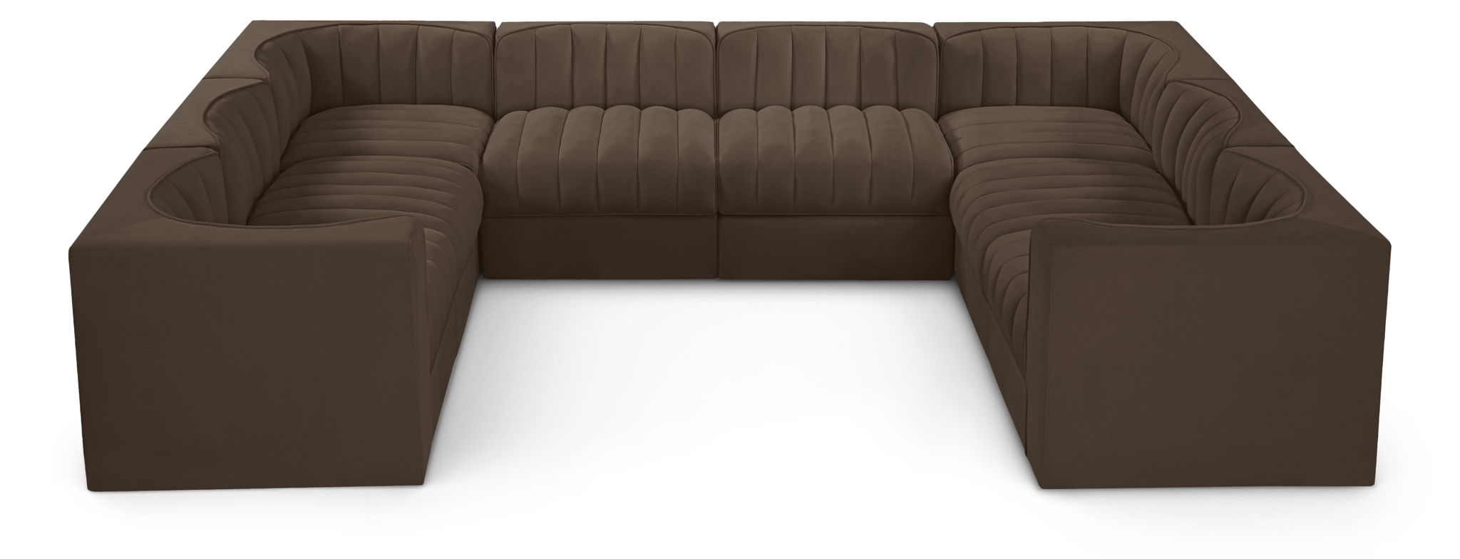 Rummi - Velvet Performance Fabric Upholstered Modular Sectional - Urban Living Furniture (Los Angeles, CA)