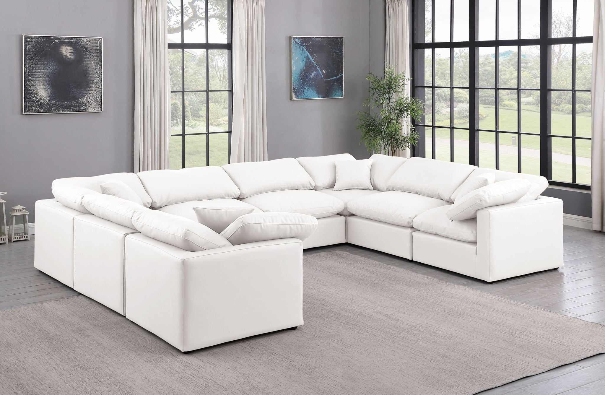 Indulge - Faux Leather 8 Piece Modular Sectional - Urban Living Furniture (Los Angeles, CA)