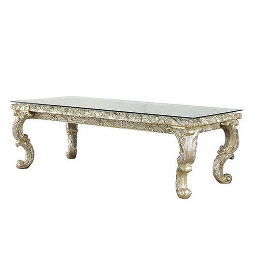 Vatican - Dining Table - Champagne Silver Finish - Urban Living Furniture (Los Angeles, CA)