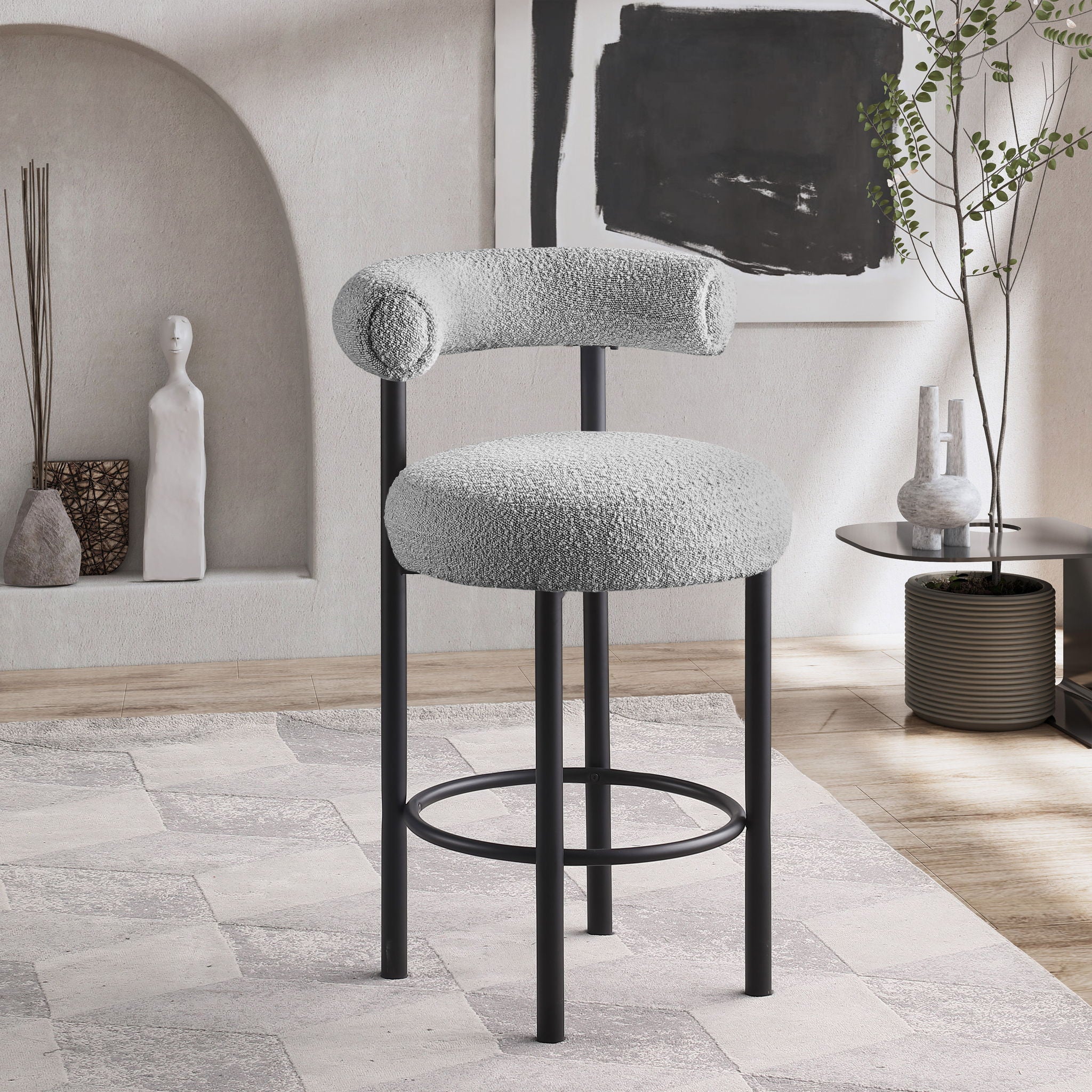 Bordeaux - Stool With Black Legs (Set of 2) - Urban Living Furniture (Los Angeles, CA)