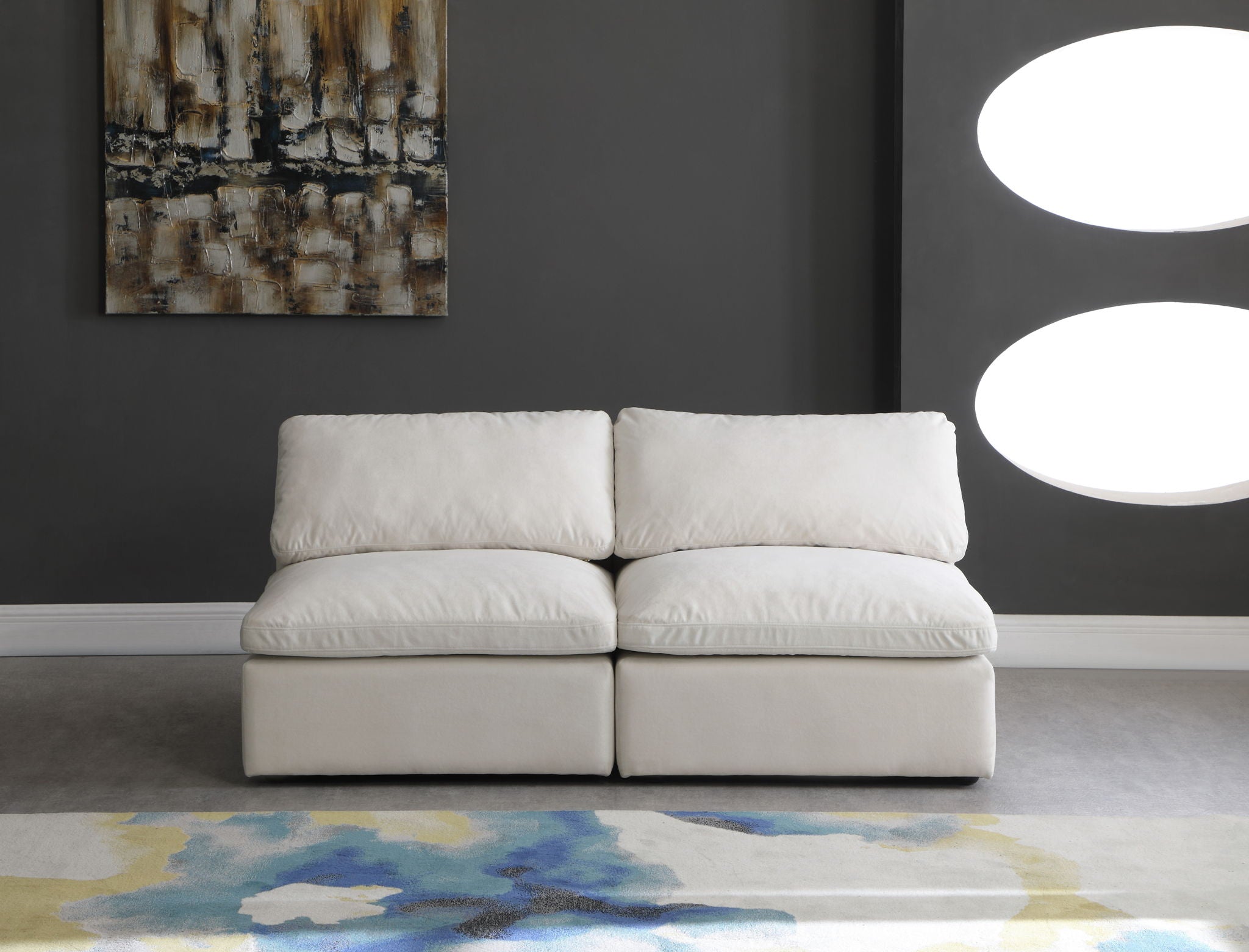 Plush - Modular Armless 2 Seat Sofa - Urban Living Furniture (Los Angeles, CA)
