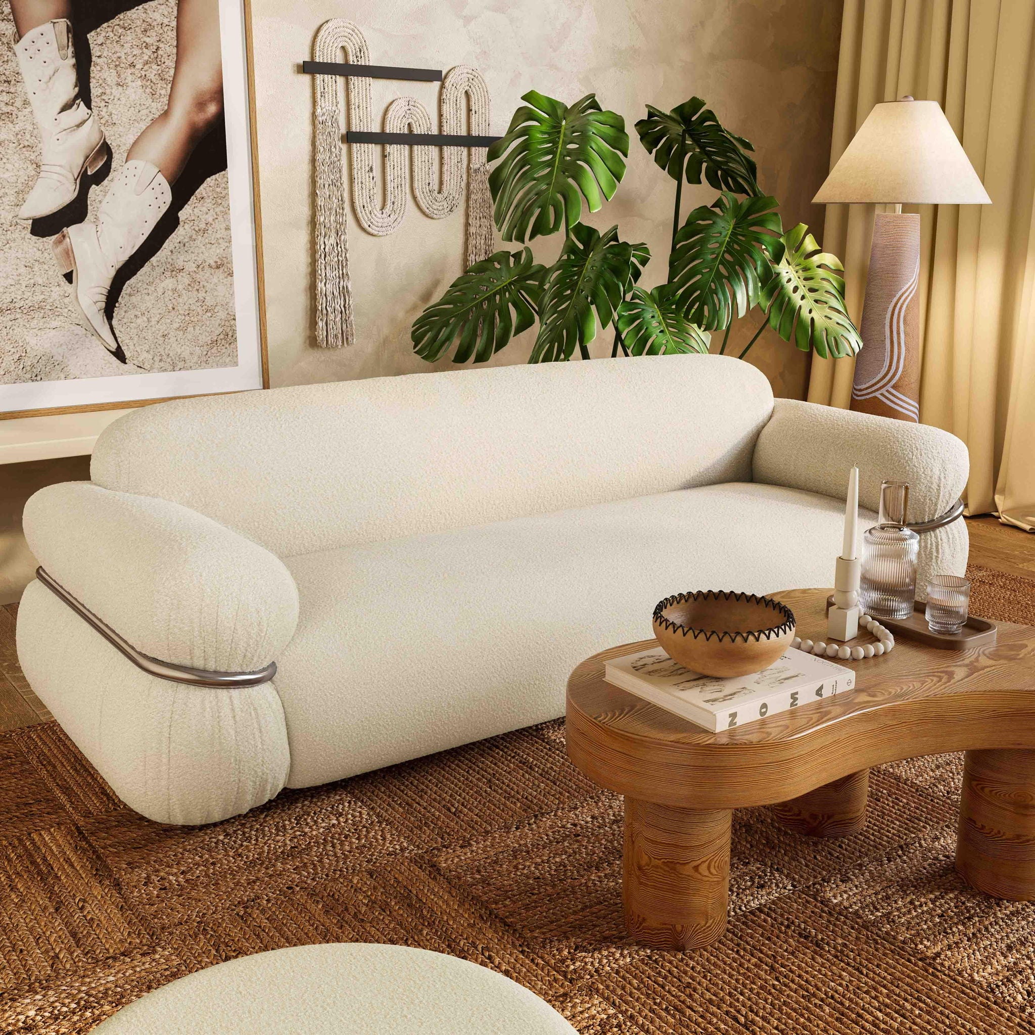 Harlee - Woven Floor Lamp - Natural - Urban Living Furniture (Los Angeles, CA)