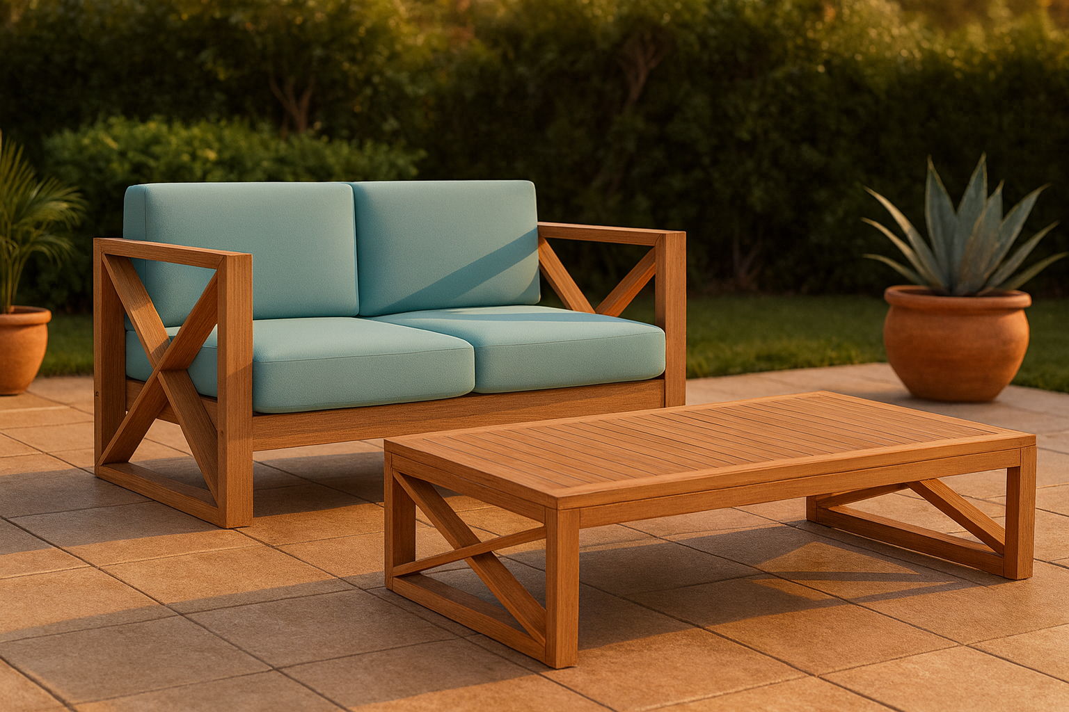 Anguilla - Water Resistant Outdoor Loveseat - Urban Living Furniture (Los Angeles, CA)