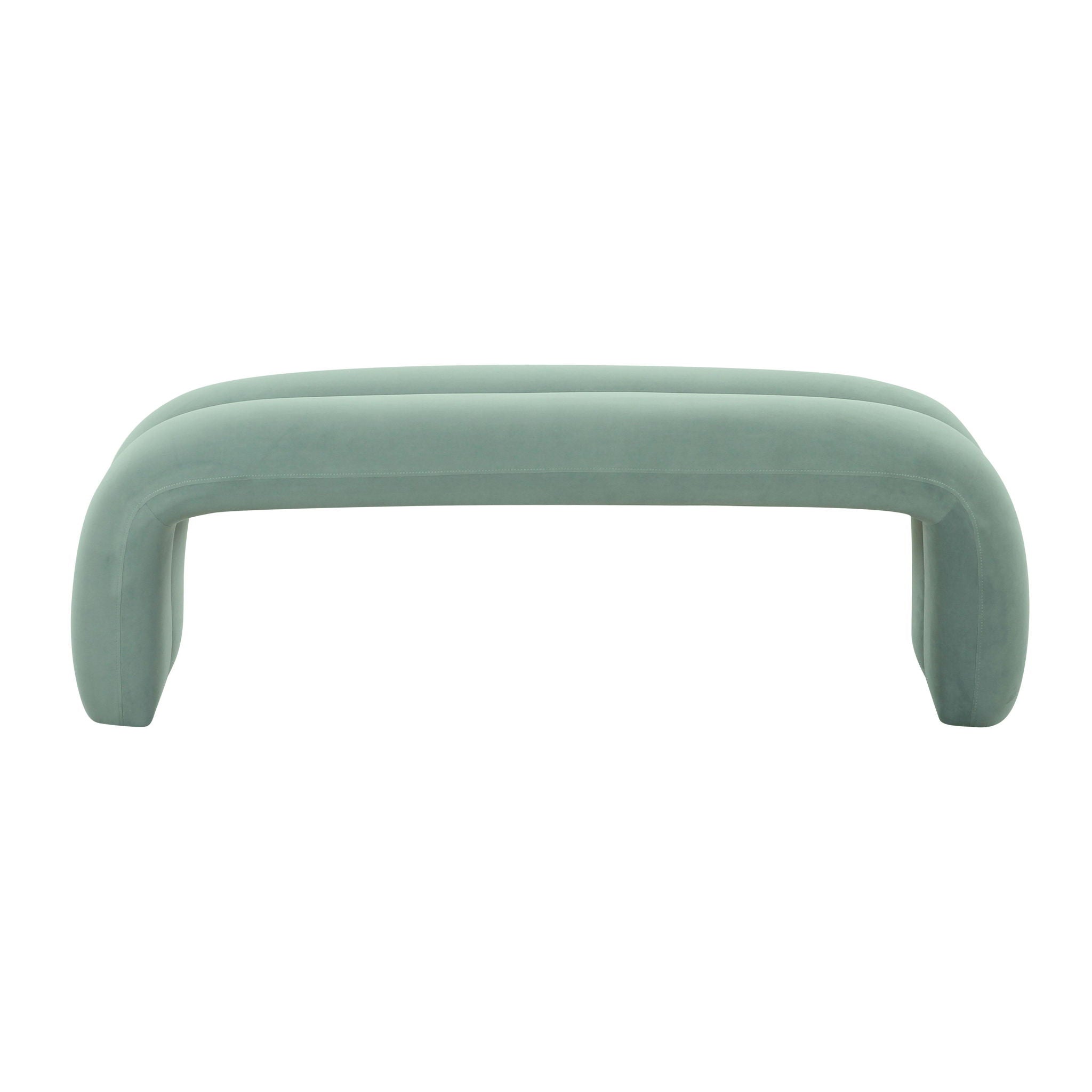 Leigh - Velvet Channeled Bench - Urban Living Furniture (Los Angeles, CA)