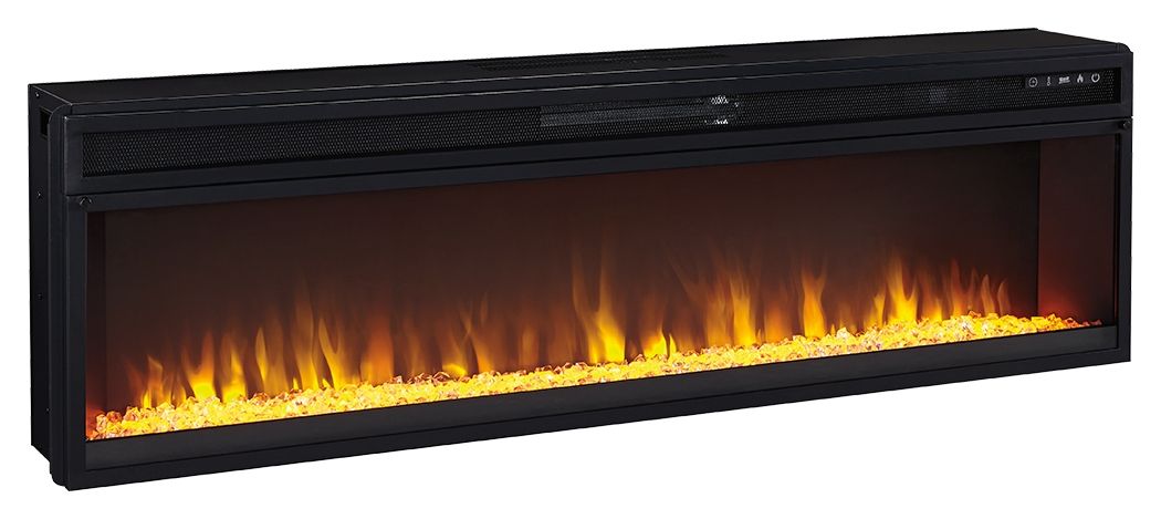 Krystanza - Weathered Gray - TV Stand with Wide Fireplace Insert - Urban Living Furniture (Los Angeles, CA)