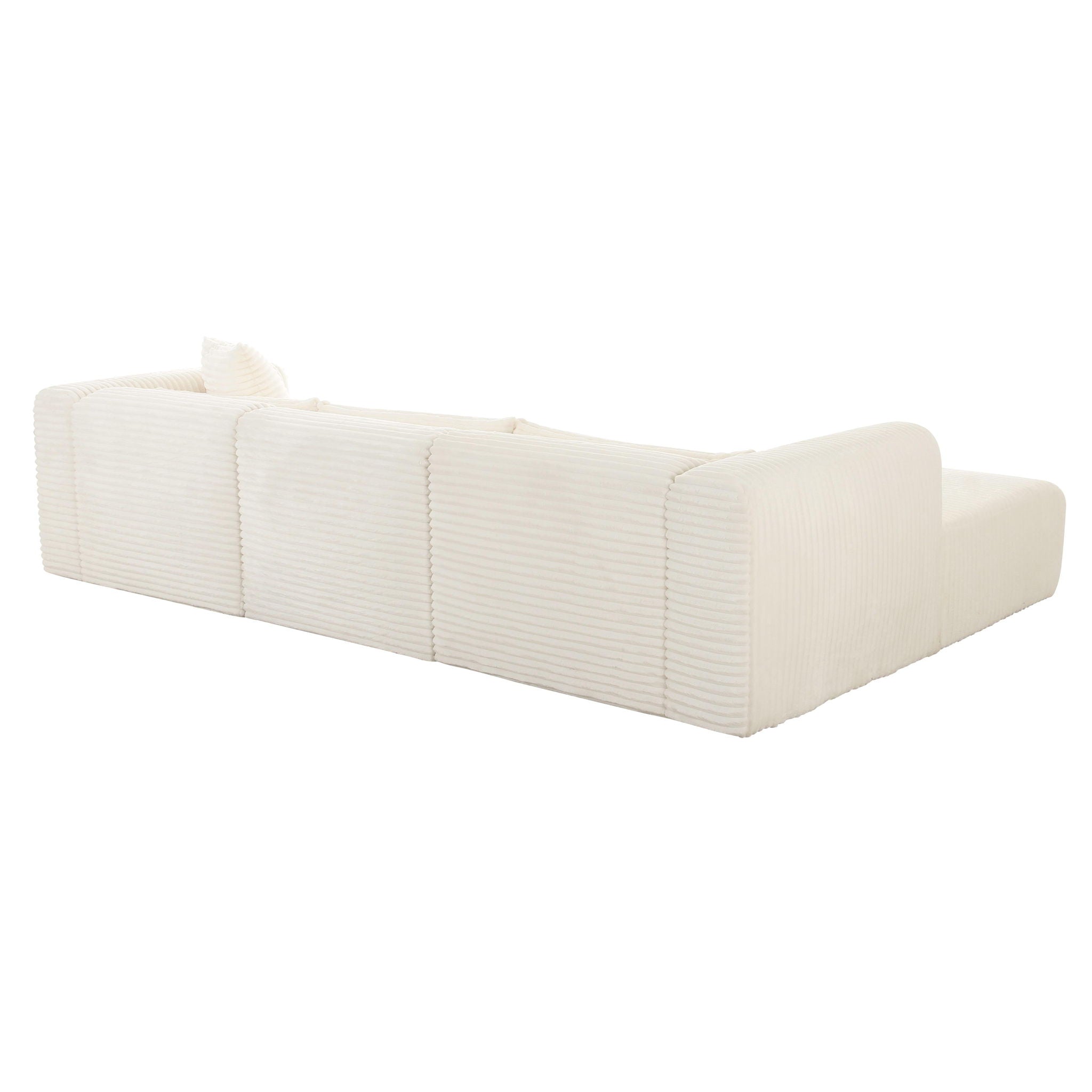 Tarra - Fluffy Oversized Corduroy Modular Sectional - Urban Living Furniture (Los Angeles, CA)