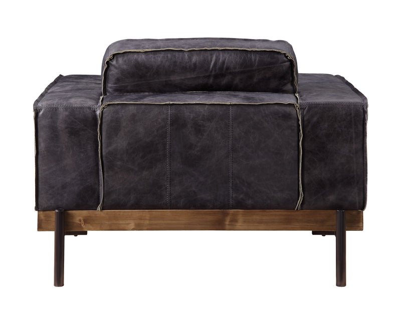 Silchester - Chair - Antique Ebony Top Grain Leather - Urban Living Furniture (Los Angeles, CA)