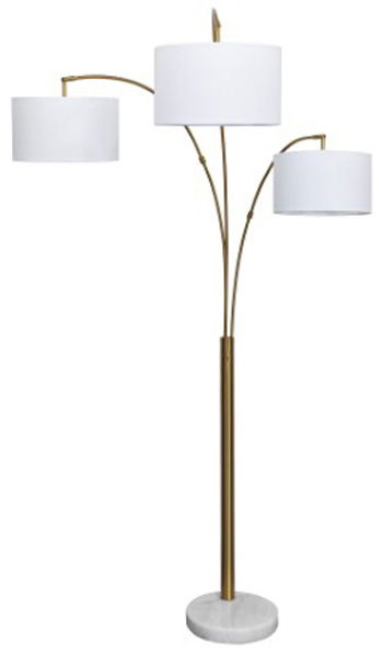 Valo - Metal Arc Lamp - Gold Finish - Urban Living Furniture (Los Angeles, CA)