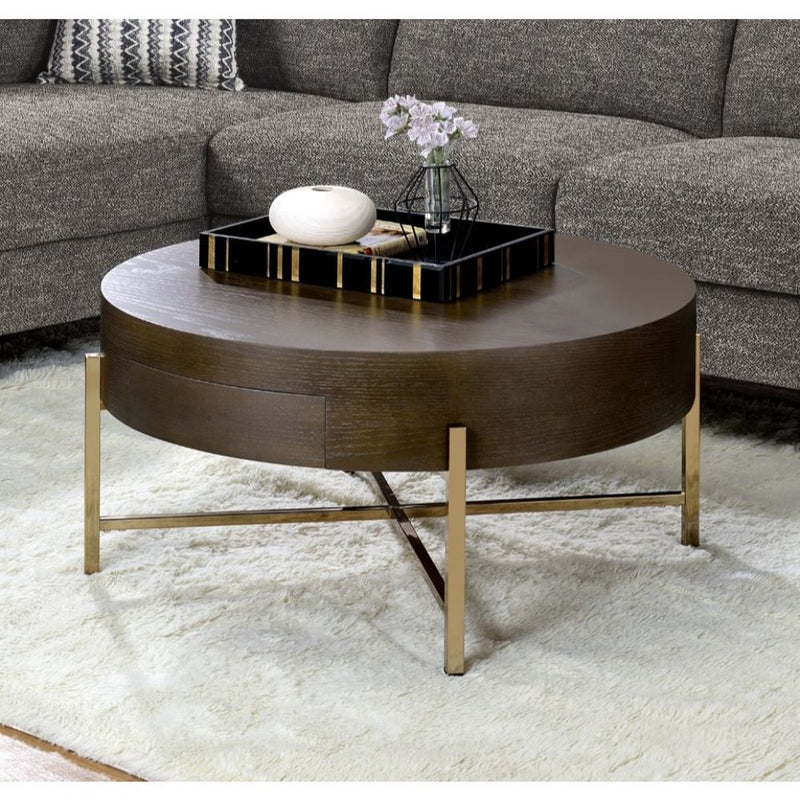 Weyton - Coffee Table - Dark Oak & Champagne - Urban Living Furniture (Los Angeles, CA)