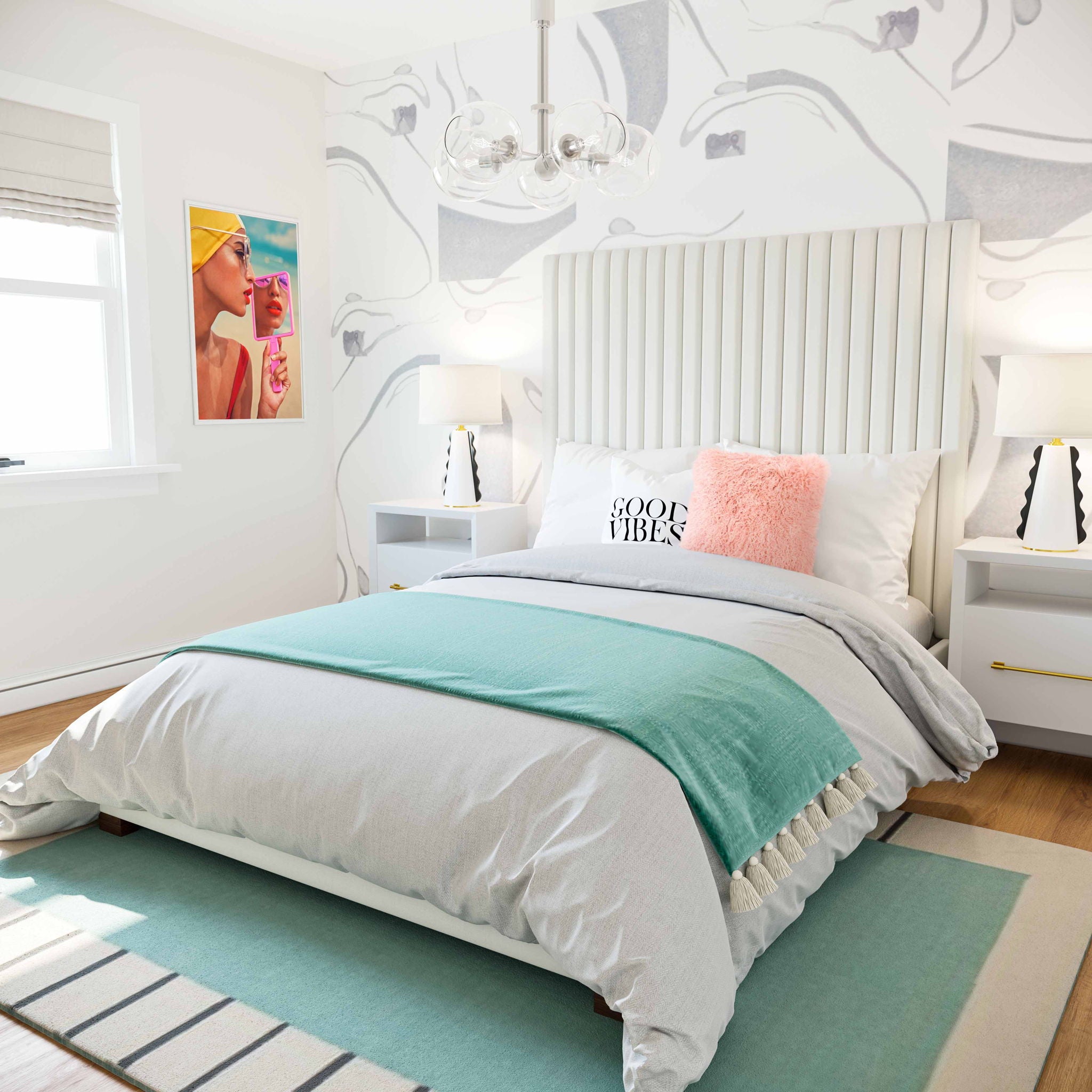 Arabelle - Velvet Bed - Urban Living Furniture (Los Angeles, CA)