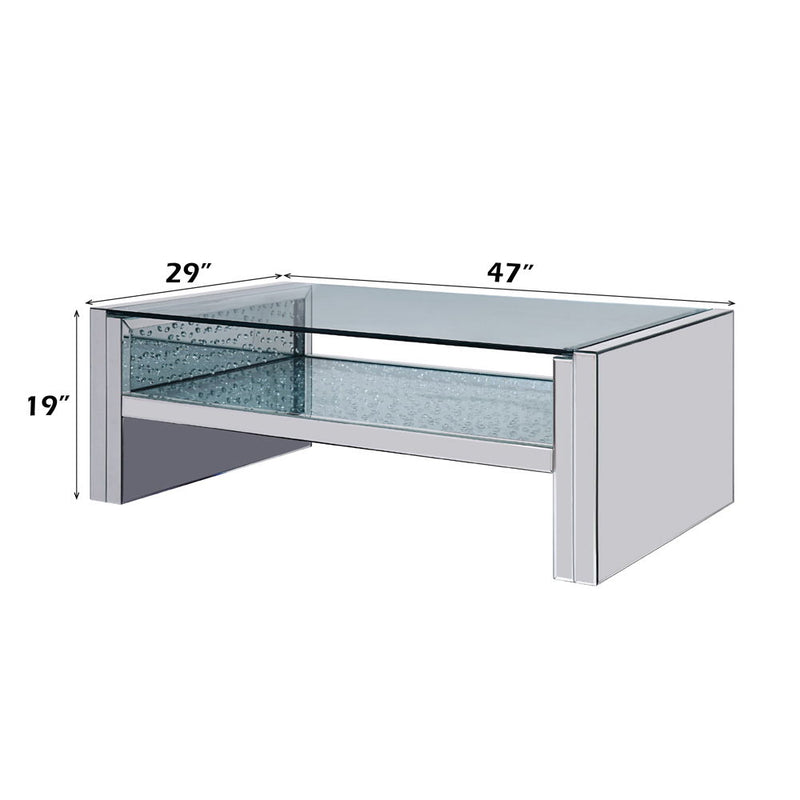 Nysa - Coffee Table - Mirrored & Faux Crystals - 19" - Urban Living Furniture (Los Angeles, CA)