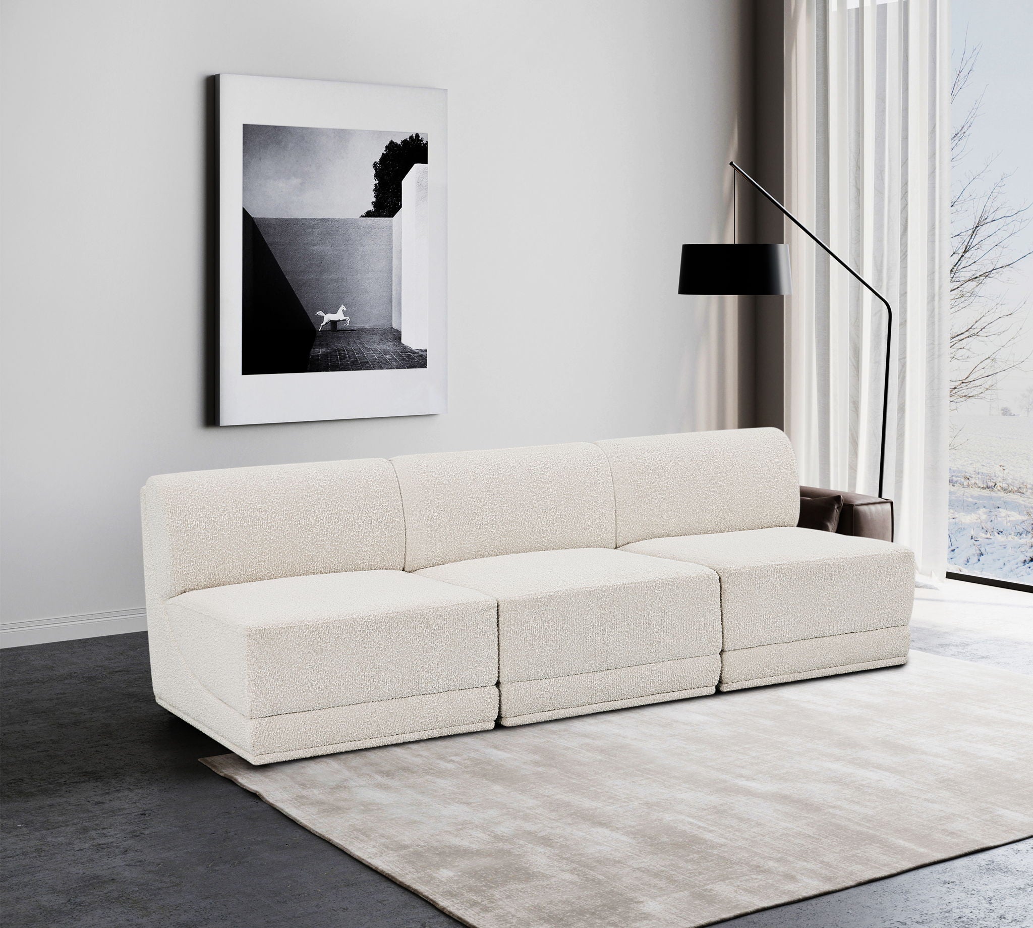 Ollie - 3 Seat Armless Modular Sofa - Urban Living Furniture (Los Angeles, CA)