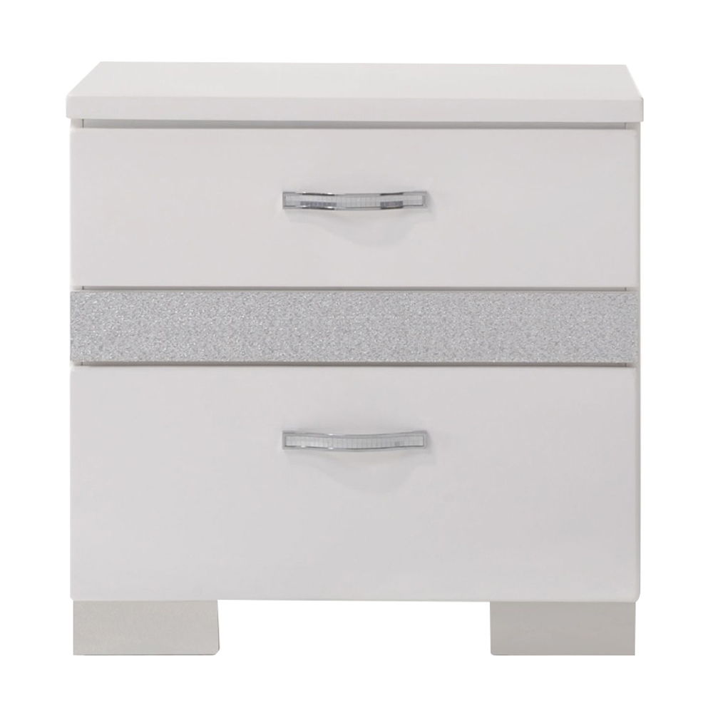 Naima II - Nightstand - White High Gloss - Urban Living Furniture (Los Angeles, CA)
