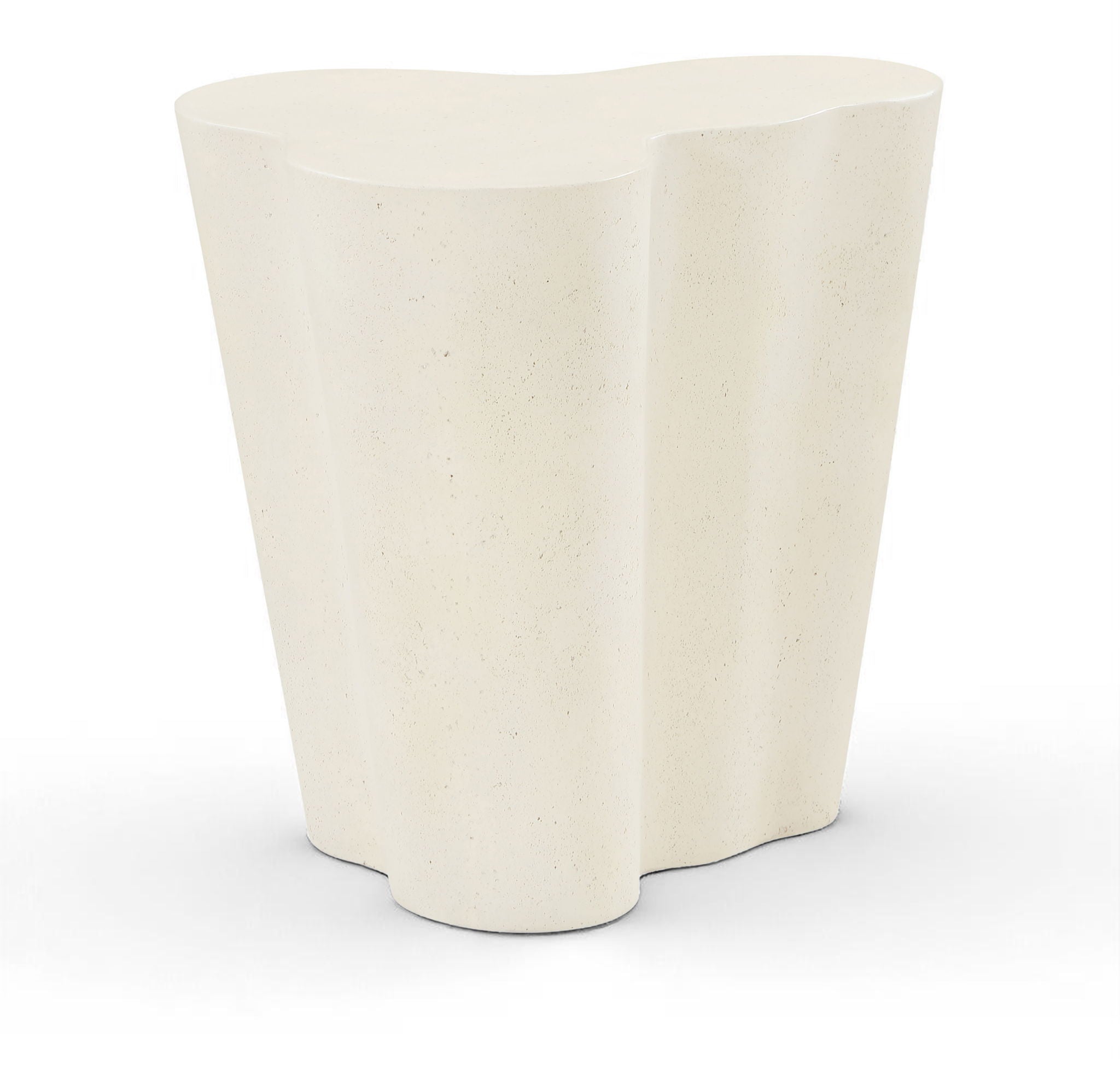Monza - Concrete And Fiberglass Indoor / Outdoor End Table - Cream - Urban Living Furniture (Los Angeles, CA)