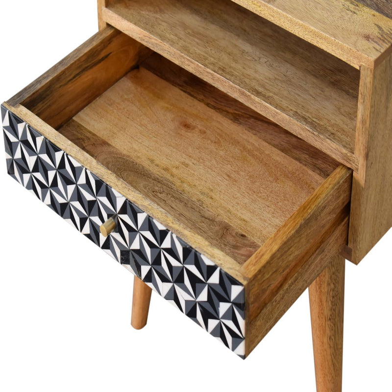 Mosaic Nightstand, 1 Drawer - Oak