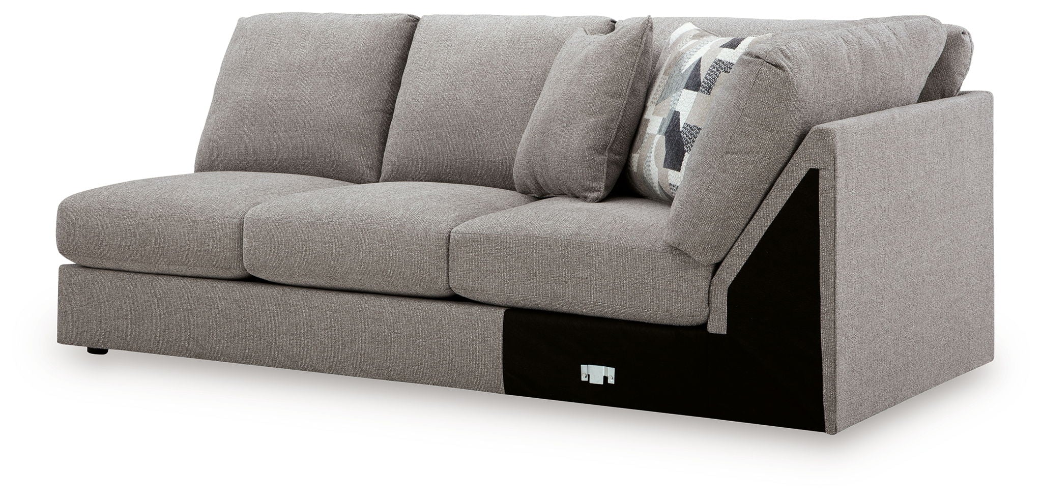 Lindon - RAF Armless Loveseat With Wedge - Smoke - Urban Living Furniture (Los Angeles, CA)