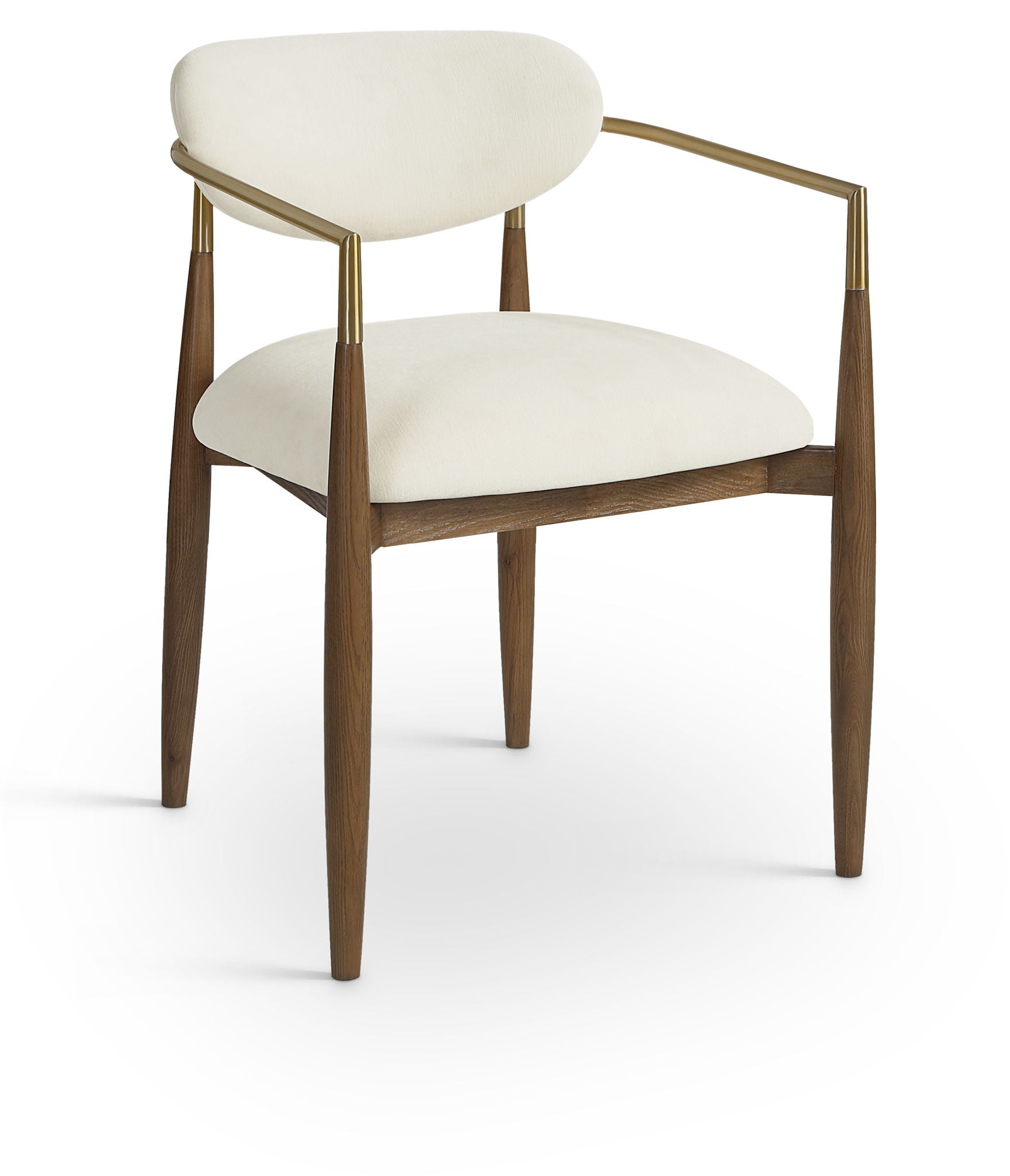Riccio - Fabric Dining Arm Chair (Set of 2) - Walnut Frame - Urban Living Furniture (Los Angeles, CA)