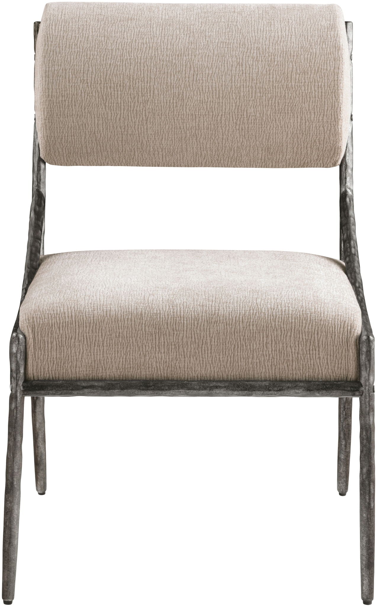 Bastille - Upholstered Dining Side Chair (Set of 2) - Silver Frame - Urban Living Furniture (Los Angeles, CA)